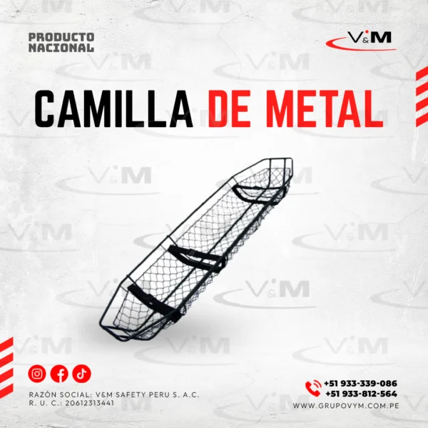 Camilla de metal tipo canastilla - PRODUCTO NACIONAL
