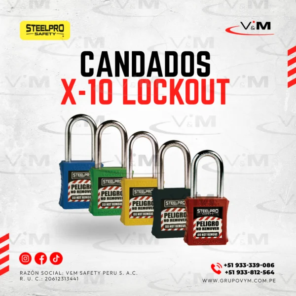 Candado X-10 lockout - STEELPRO