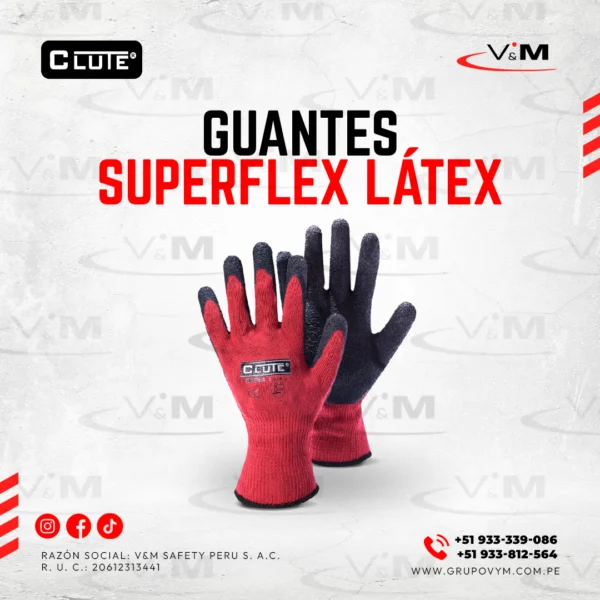 Guante superflex látex rojo - CLUTE