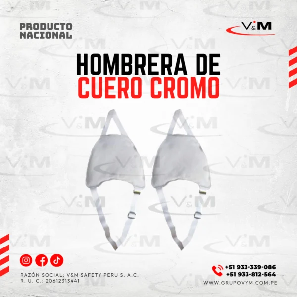 Hombreras de cuero cromo - PRODUCTO NACIONAL