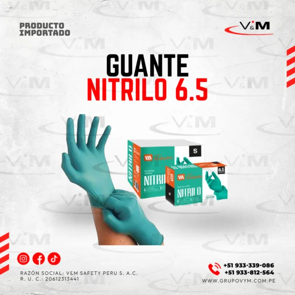Guante nitrilo 6.5 - PRODUCTO IMPORTADO