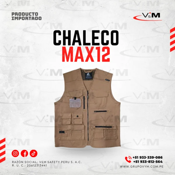 Chaleco MAX12 - PRODUCTO IMPORTADO