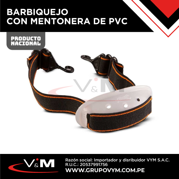 Barbiquejo con mentonera pvc elástica – NACIONAL