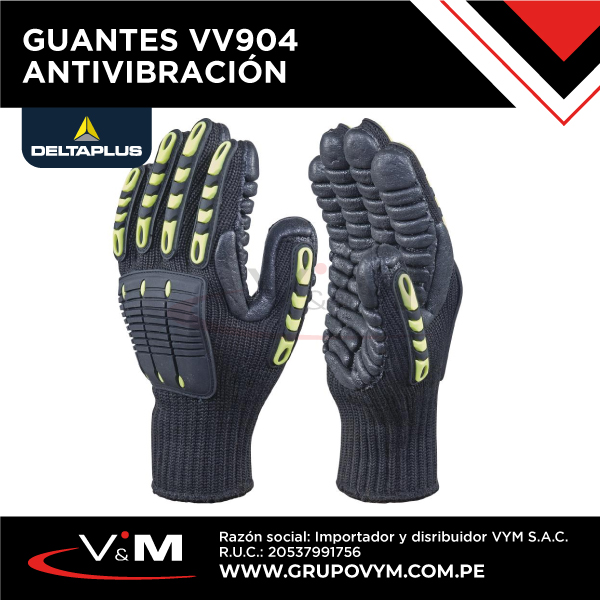 Guantes VV904 antivibración c/verde/negro – DELTA PLUS