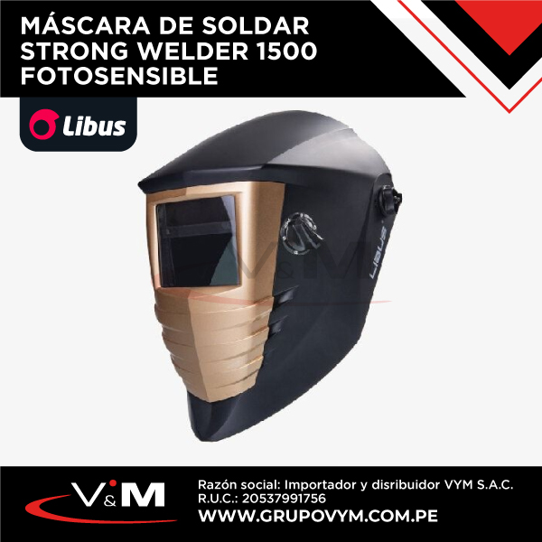 Máscara de soldar fotosensible STRONG WELDER 1500 – LIBUS