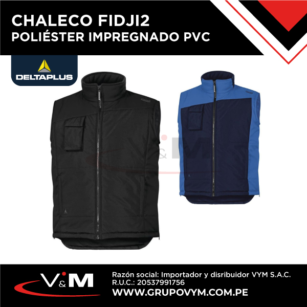 Chaleco FIDJI2 / poliéster impregnado PVC – DELTA PLUS