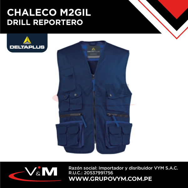 Chaleco M2GIL / drill reportero – DELTA PLUS