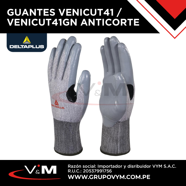 Guantes VENICUT41 / VENICUT41GN nitrilo anticorte – DELTA PLUS