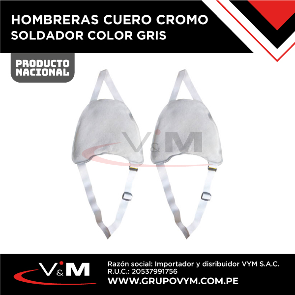 Hombreras cuero cromo color gris – NACIONAL