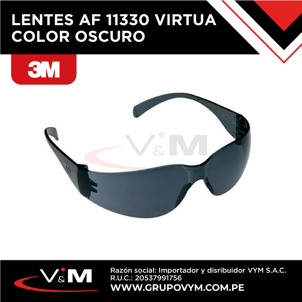 Lentes AF 11330 VIRTUA color oscuro – 3M