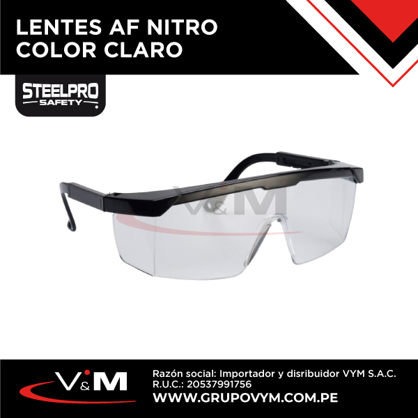 Lentes AF NITRO color claro – STEELPRO