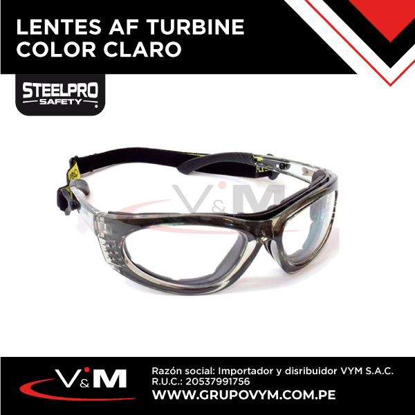 Lentes AF TURBINE color claro – STEELPRO