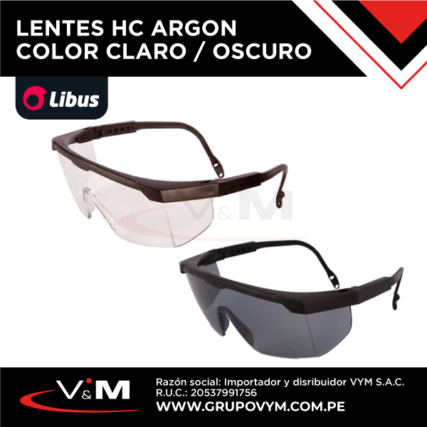 Lentes HC ARGON color claro / oscuro – LIBUS