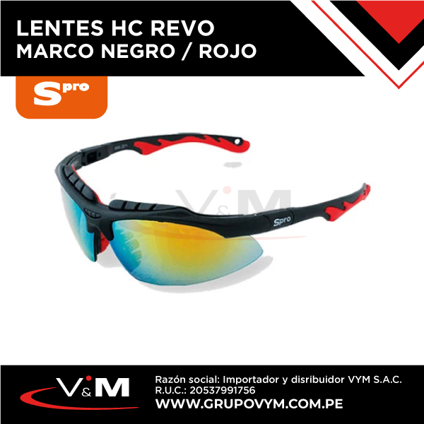 Lentes HC REVO marco negro / rojo – SPRO