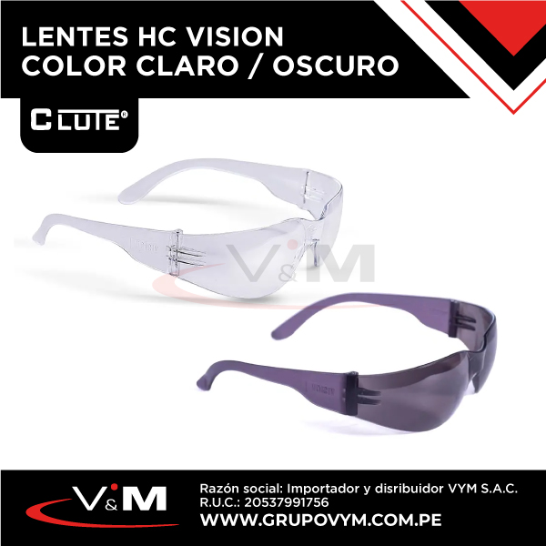 Lentes HC VISION color claro oscuro CLUTE V M