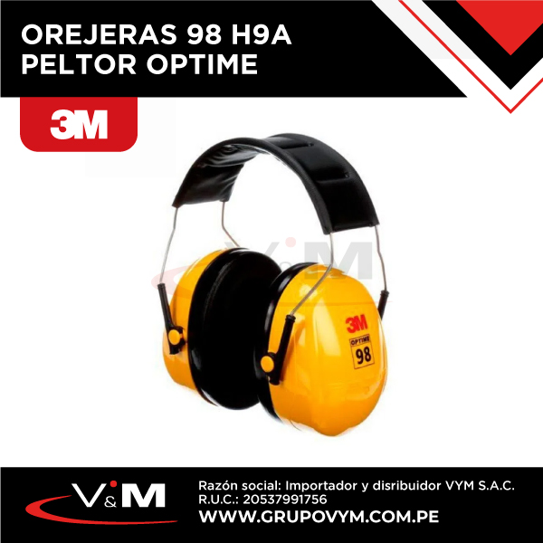 Orejeras 98 H9A PELTOR Optime – 3M