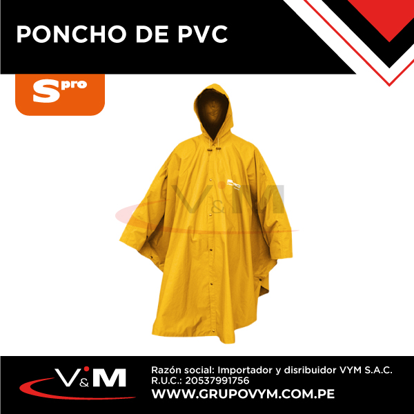 Poncho de PVC amarillo – SPRO