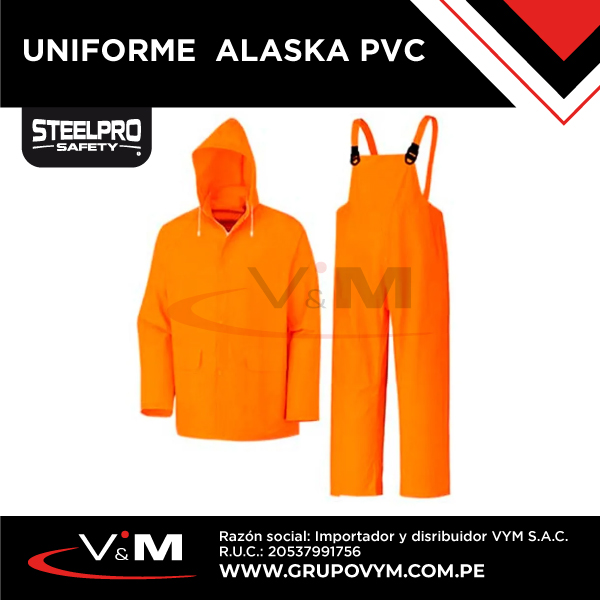 Uniforme  ALASKA PVC color naranja – STEELPRO