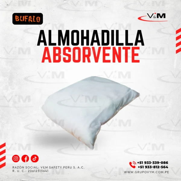 Almohadilla absorbente para aceites o hidrocarburos - BUFALO