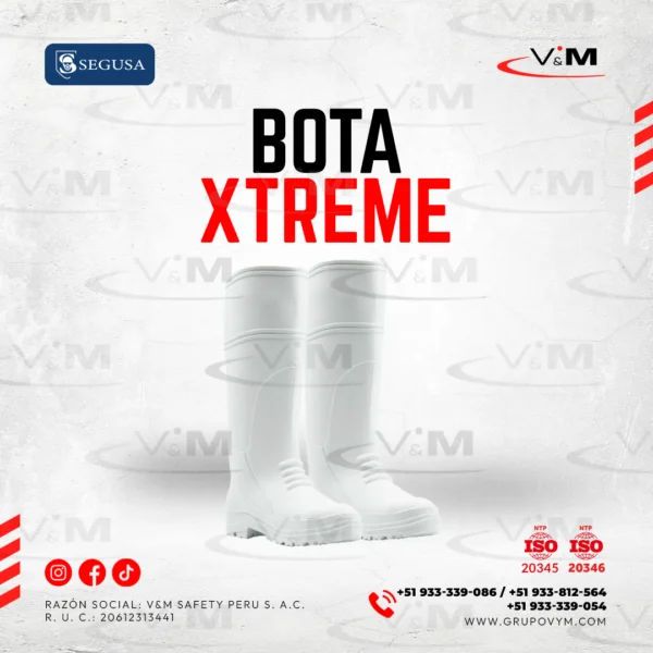 Bota xtreme de PVC blanca - SEGUSA