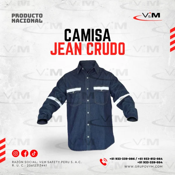 Camisa jean crudo - PRODUCTO NACIONAL