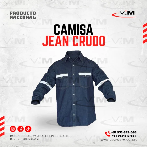 Camisa jean crudo - PRODUCTO NACIONAL