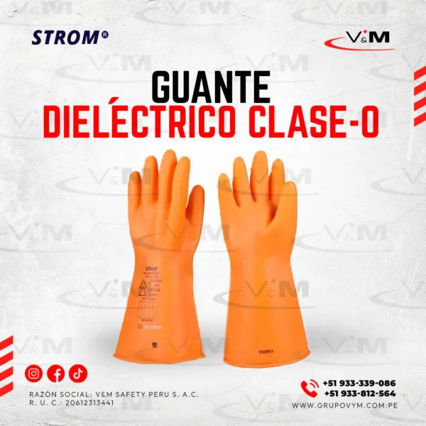 Guante dieléctricos de caucho clase 0 - STROM