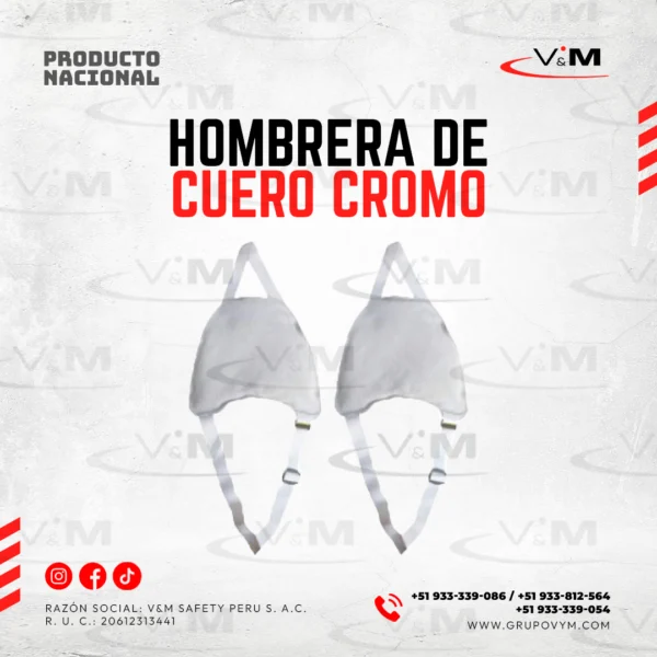 Hombreras de cuero cromo - PRODUCTO NACIONAL