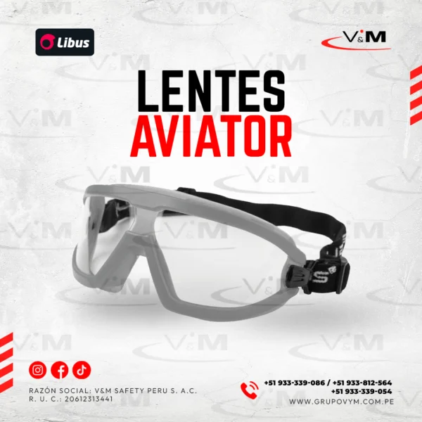 Lentes aviator AF antiparra - LIBUS