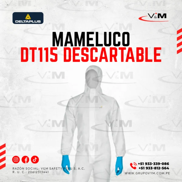 Mameluco DT115 descartable - DELTAPLUS