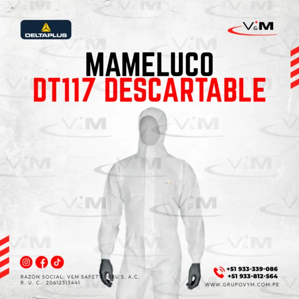 Mameluco DT117 descartable - DELTAPLUS