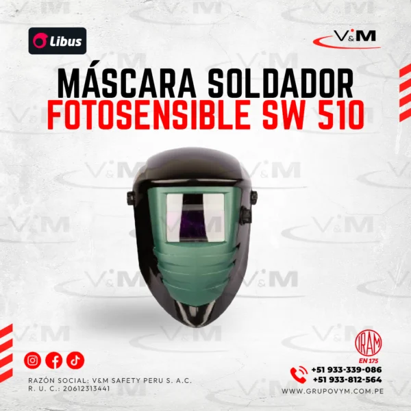 Máscara soldador fotosensible SW 510 - LIBUS