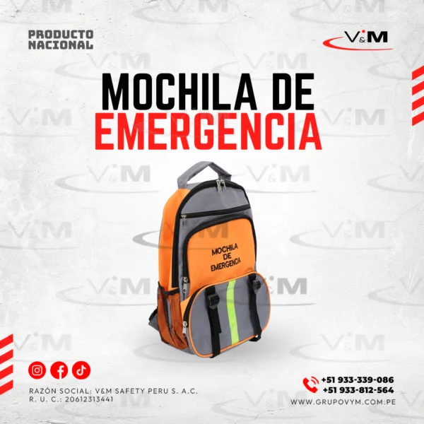 Mochila de emergencia - PRODUCTO NACIONAL
