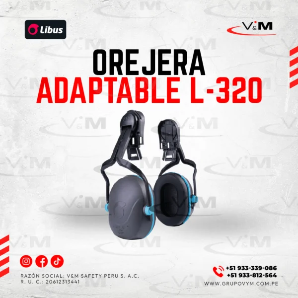 Orejera adaptable L-320 al casco - LIBUS