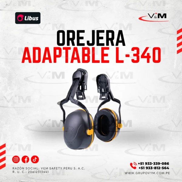Orejera adaptable L-340 al casco - LIBUS