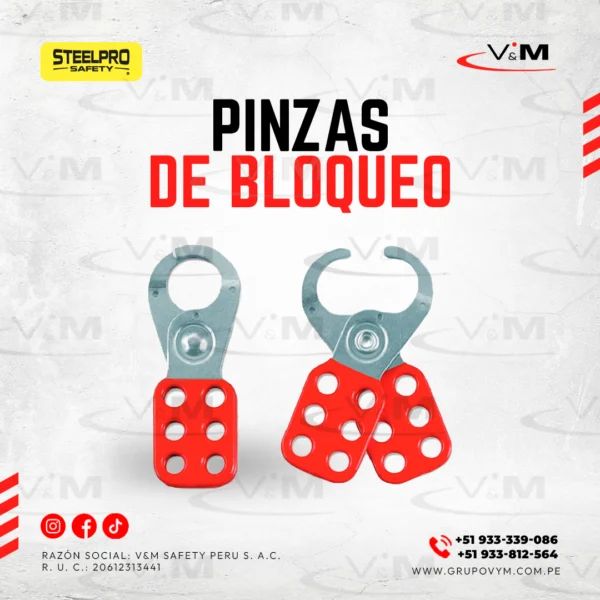 Pinza de bloqueo metálica lock out - STEELPRO