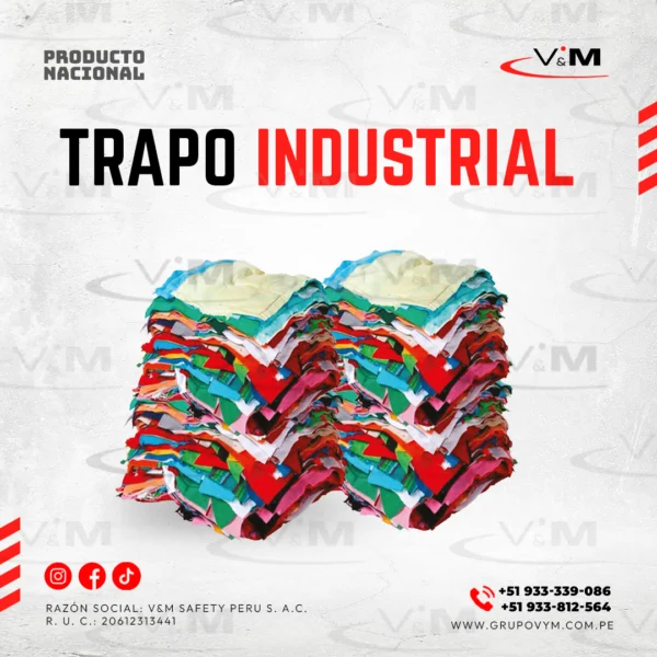 Trapo industrial color - PRODUCTO NACIONAL