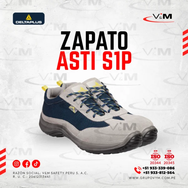 Zapato asti S1P color azul - DELTAPLUS