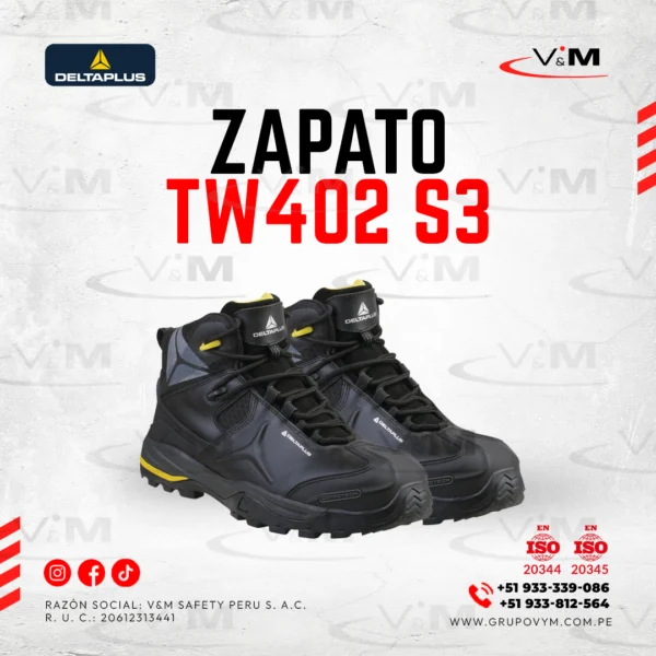 Zapato TW402 S3 SRC caña alta - DELTAPLUS