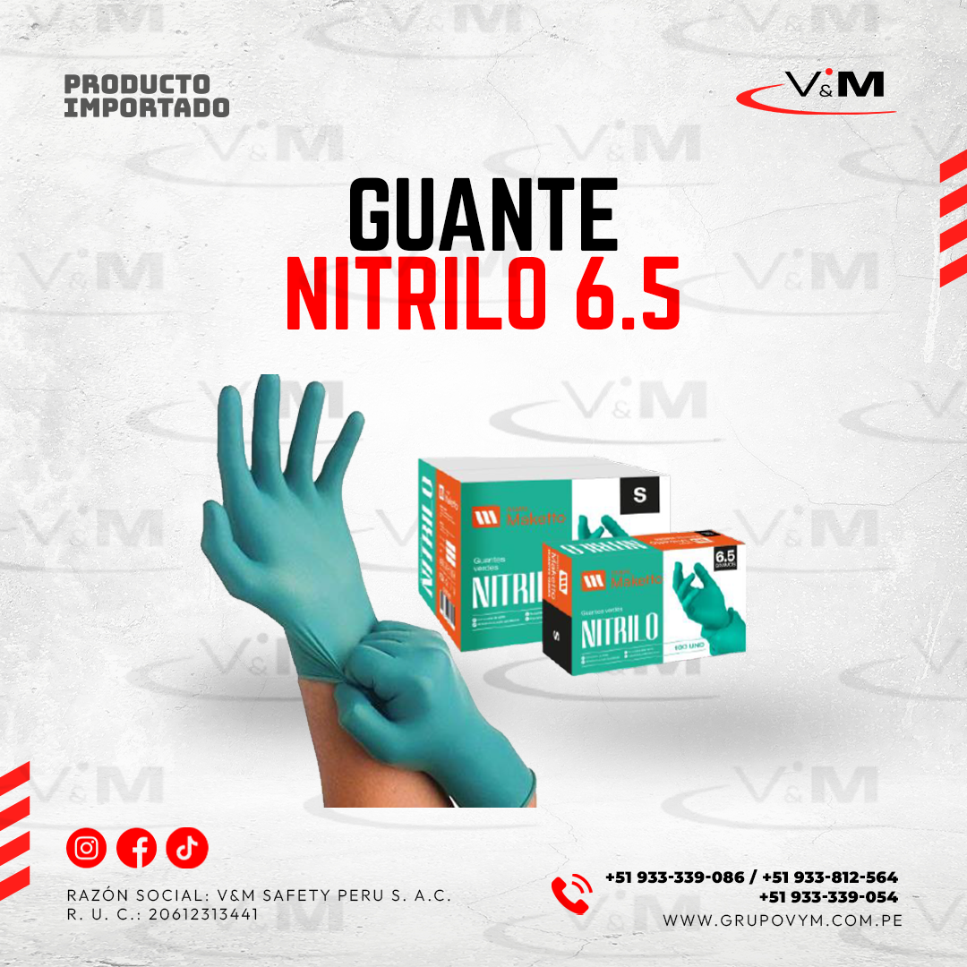 GUANTE NITRILO 6.5 - PRODUCTO IMPORTADO copia