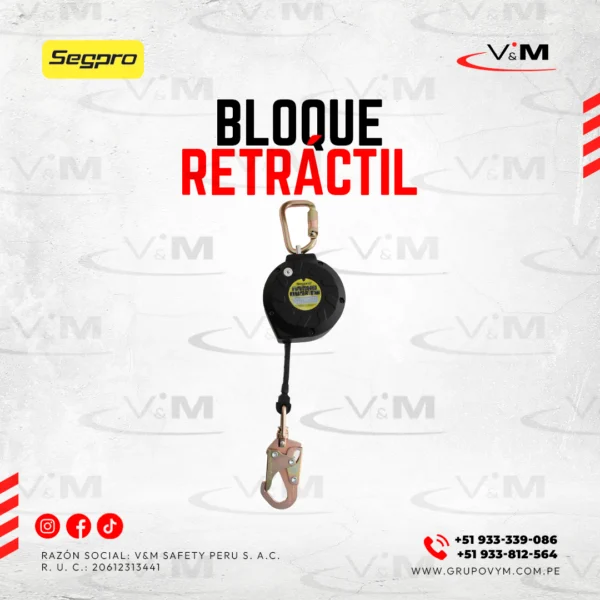 Bloque retráctil de 3 m - SEGPRO